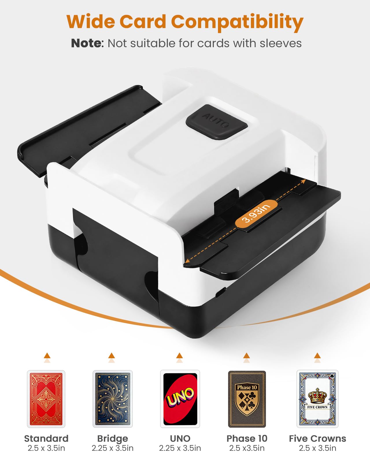 LinkBolt Automatic Card Shuffler 1/2 Deck – One-Click Shuffling, 2000mAh Battery, Portable with Bag