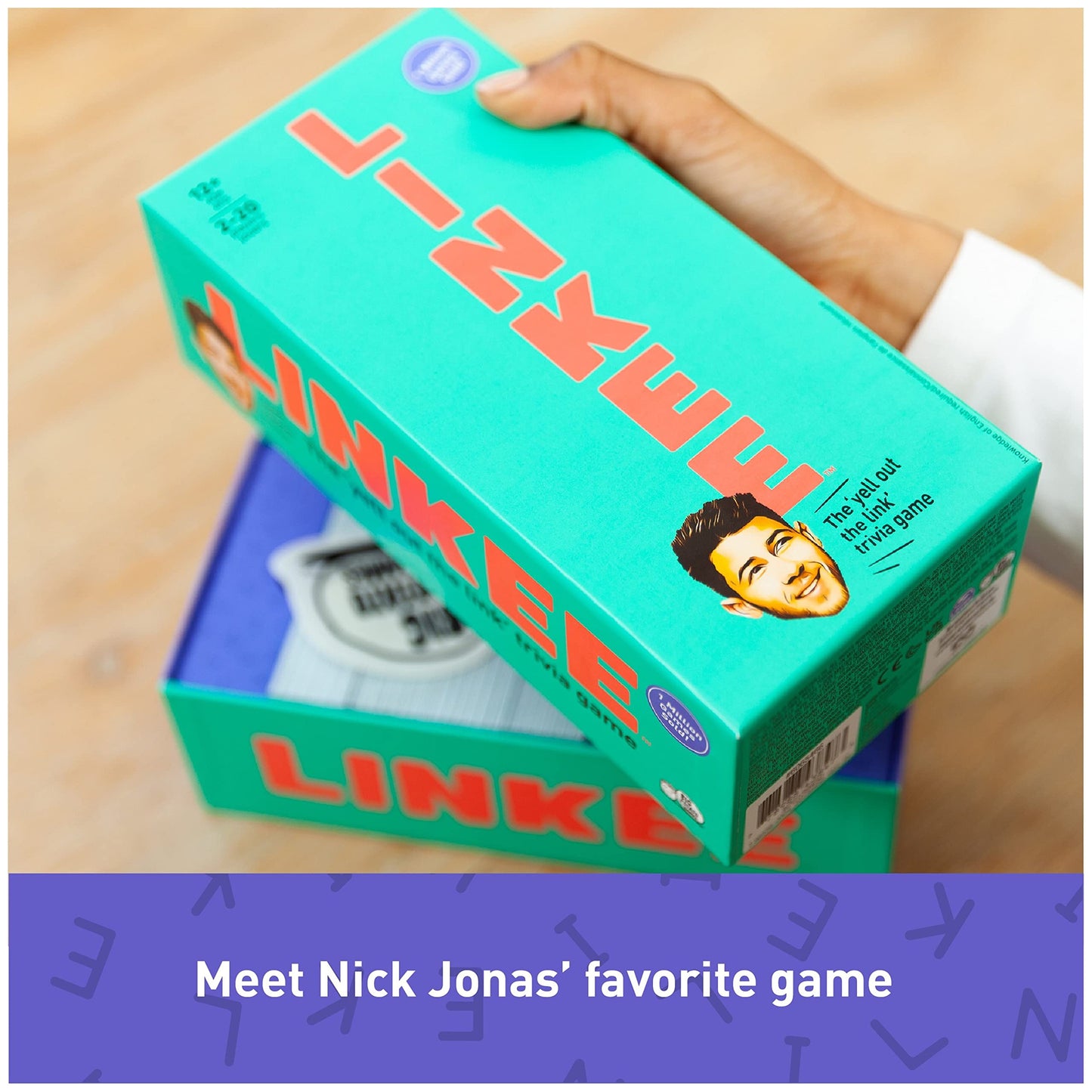 Linkee: Nick Jonas Edition – Family Trivia Board Game by Big Potato