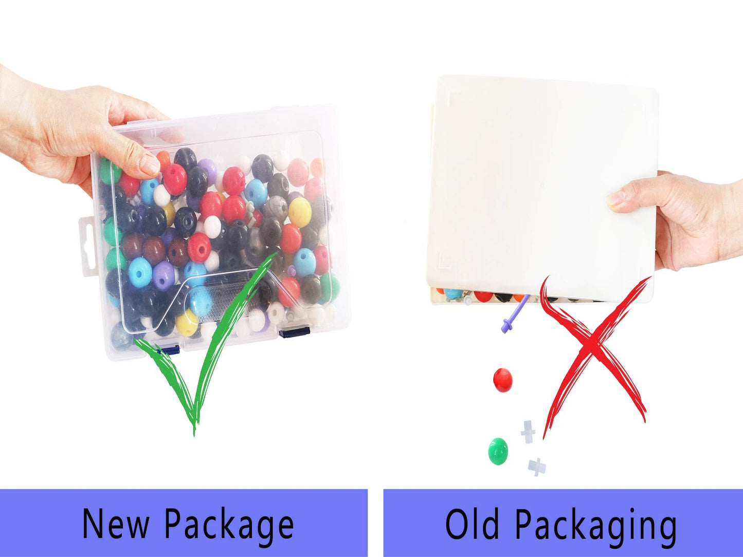 LINKTOR Chemistry Molecular Model Kit (444 Pieces) — 3D Bonding and Fullerene Learning Set for Classrooms