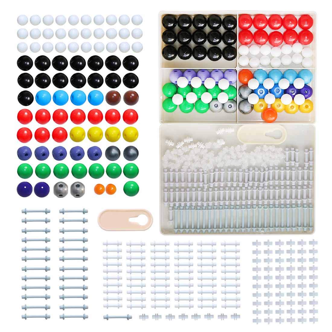 LINKTOR Chemistry Molecular Model Kit (239 Pieces) – 3D Structures, Ball-and-Stick & Space-Filling Models