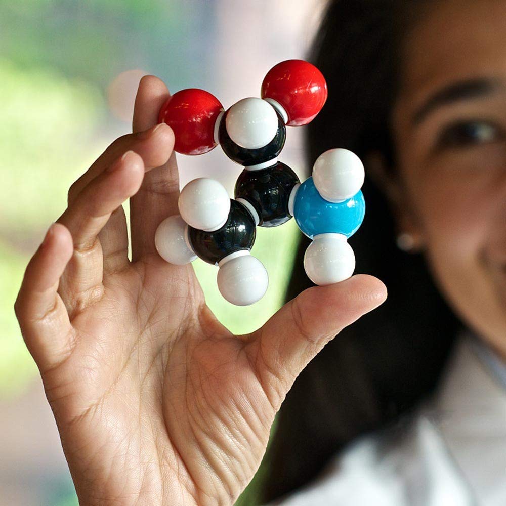 LINKTOR Chemistry Molecular Model Kit (444 Pieces) — 3D Bonding and Fullerene Learning Set for Classrooms
