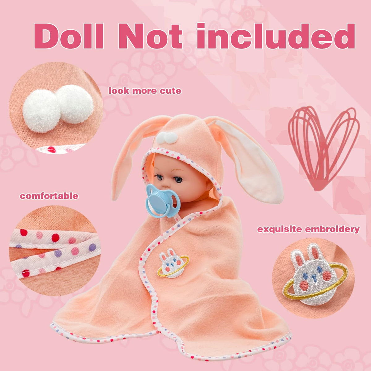 Linkyloop Baby Doll Accessories Magic Bottle Set – 13-Piece Doll Feeding Pretend Playset with Disappearing Milk & Juice Bottles