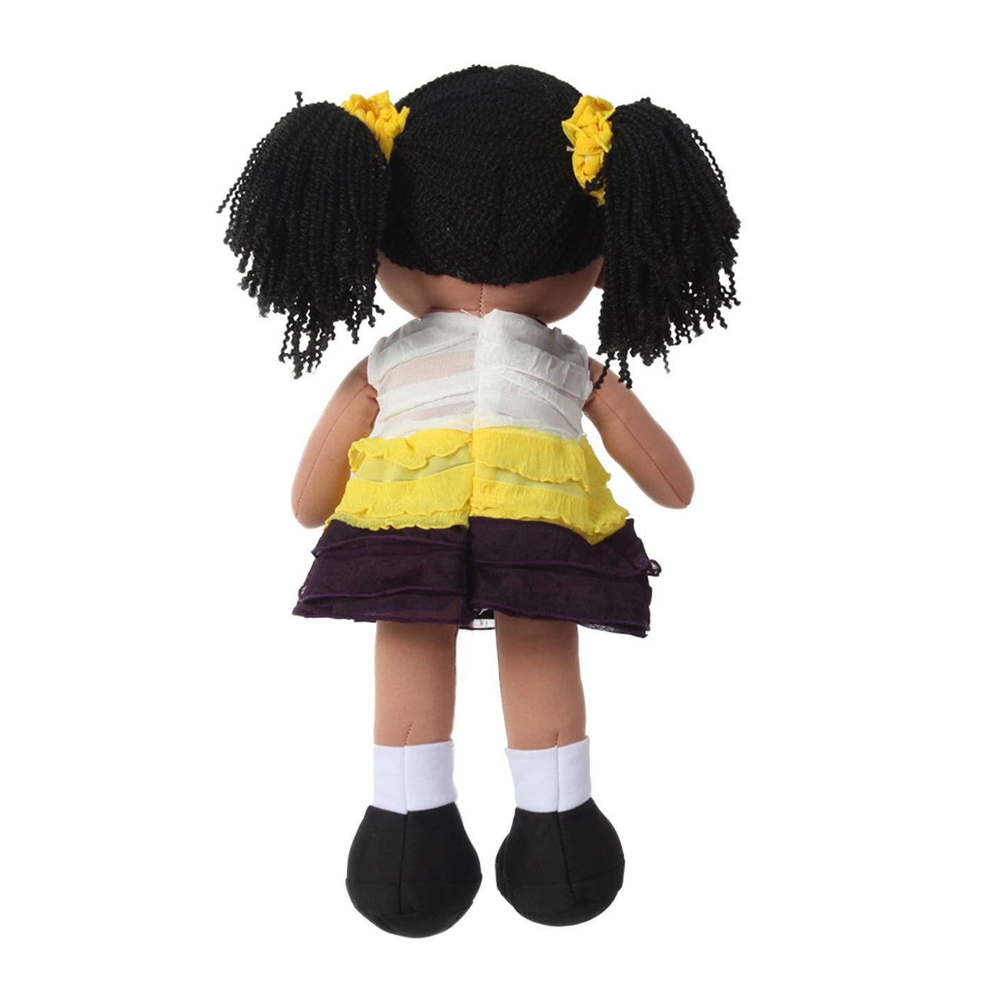 Linzy Plush 16-inch Yellow Aissa Rag Doll – Soft Cuddle Toy for Kids