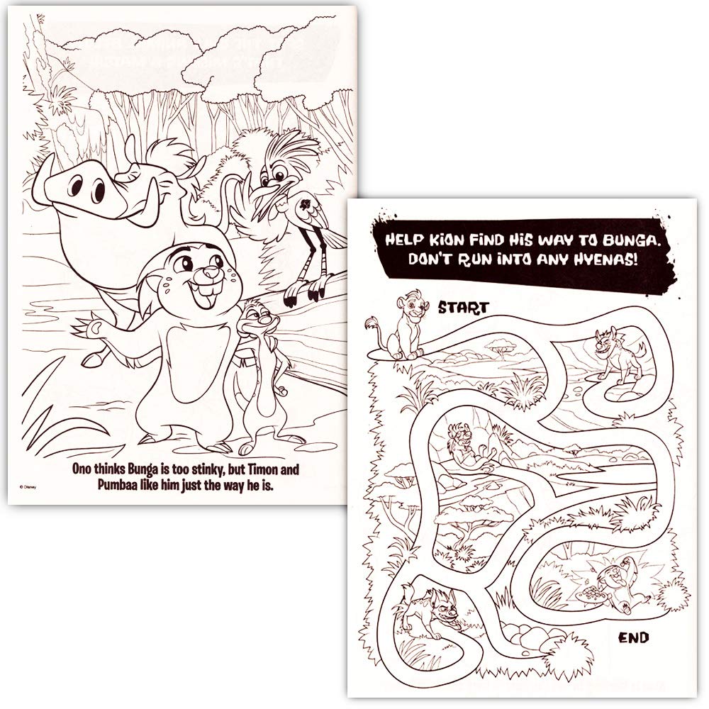 Lion Guard Coloring Book Bundle | Lion King Coloring Set with Stickers for Kids 4-8