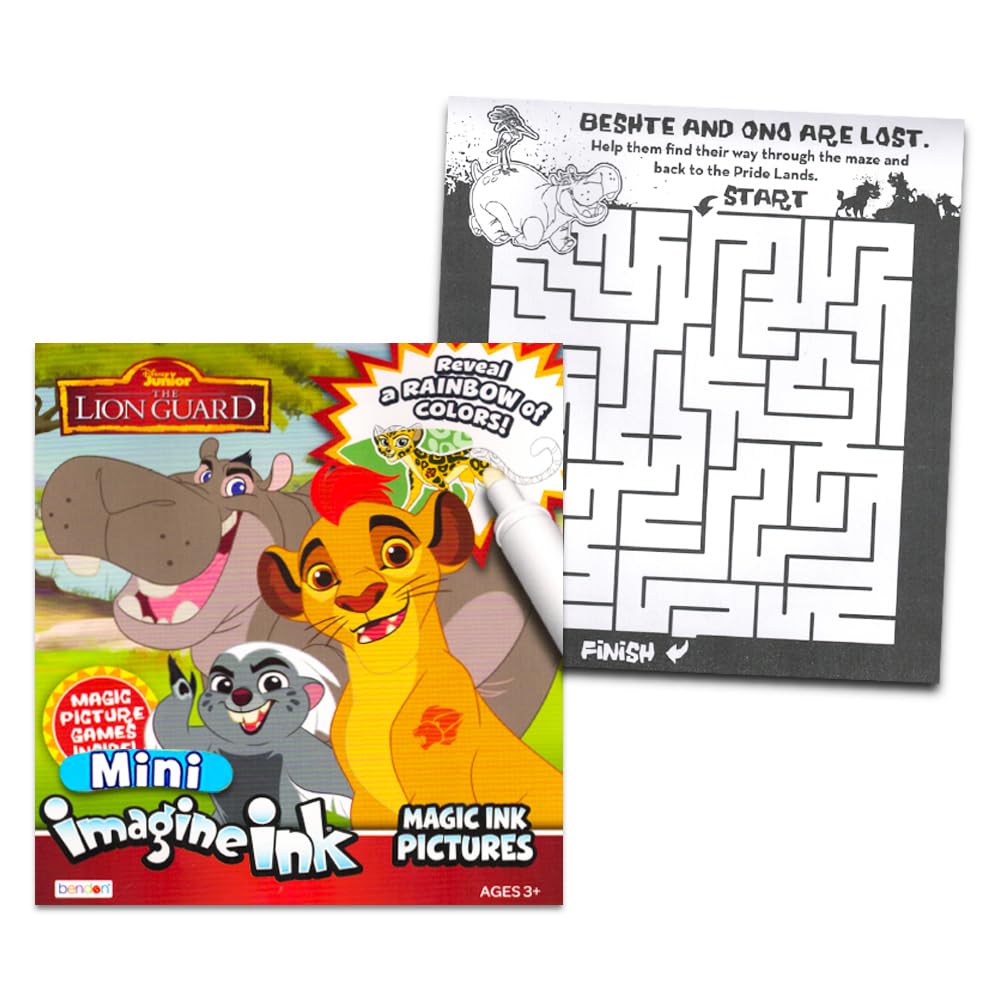 Lion Guard Coloring Book Bundle | Lion King Coloring Set with Stickers for Kids 4-8