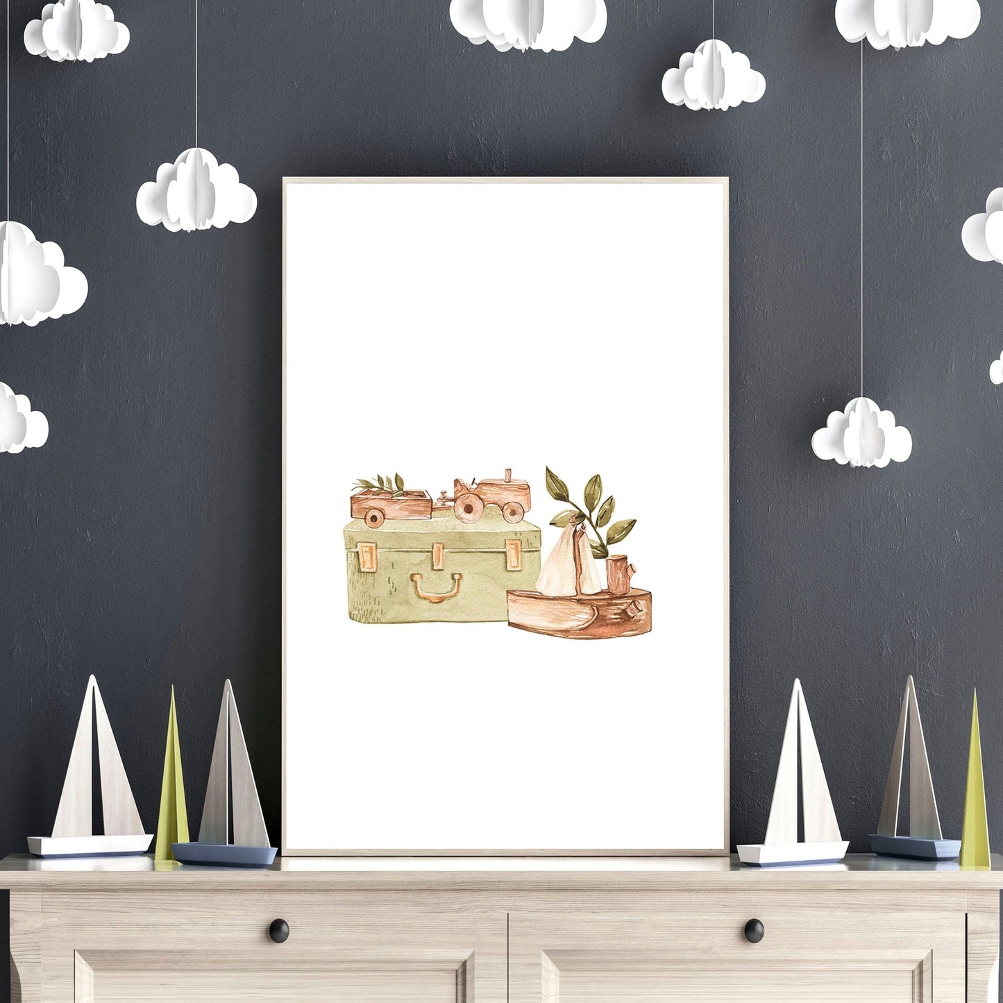 Animal wall art for Nursery | set of 3 wall art prints