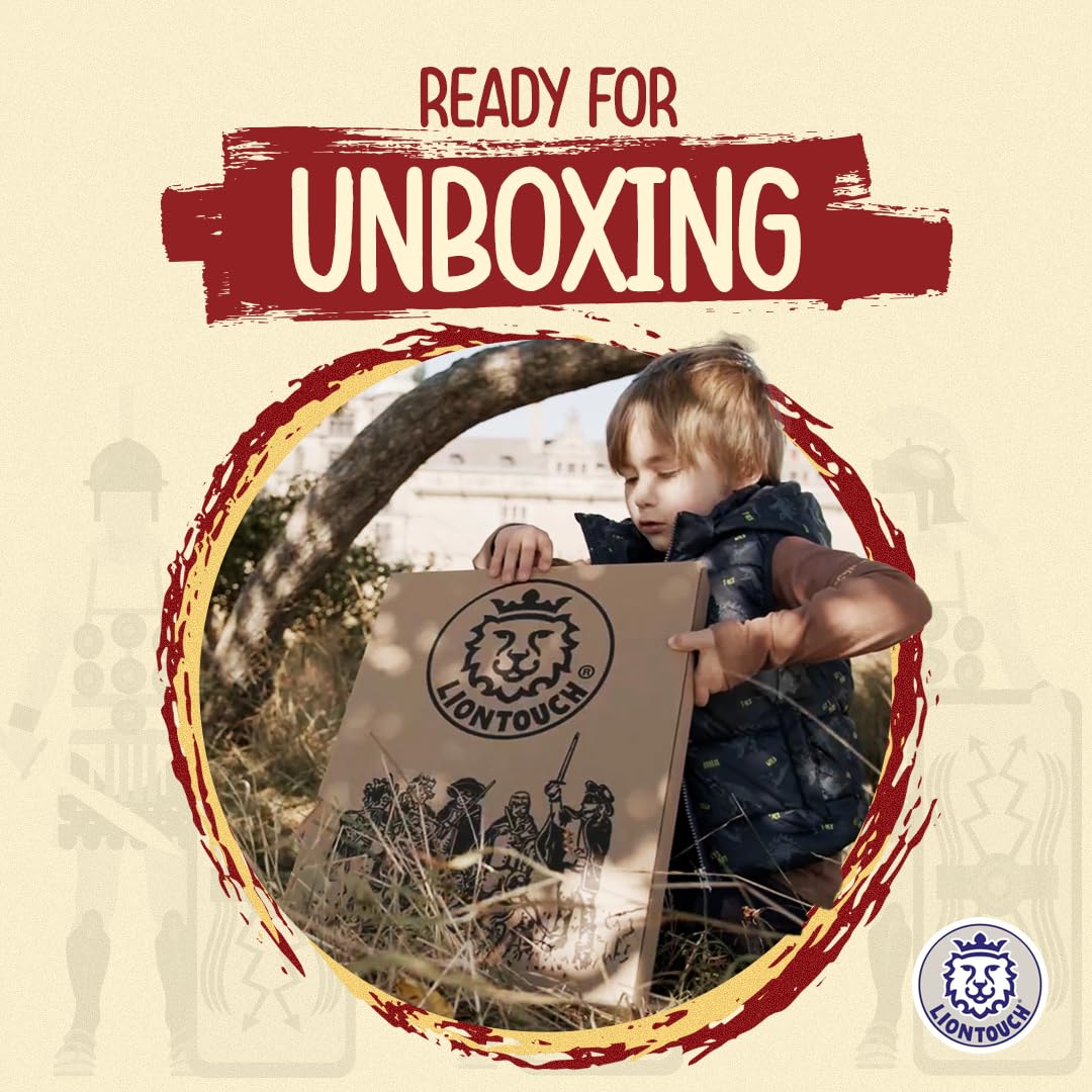 Liontouch Roman Legionary Sword & Shield – Safe Foam Pretend Play Kit for Kids 3-8
