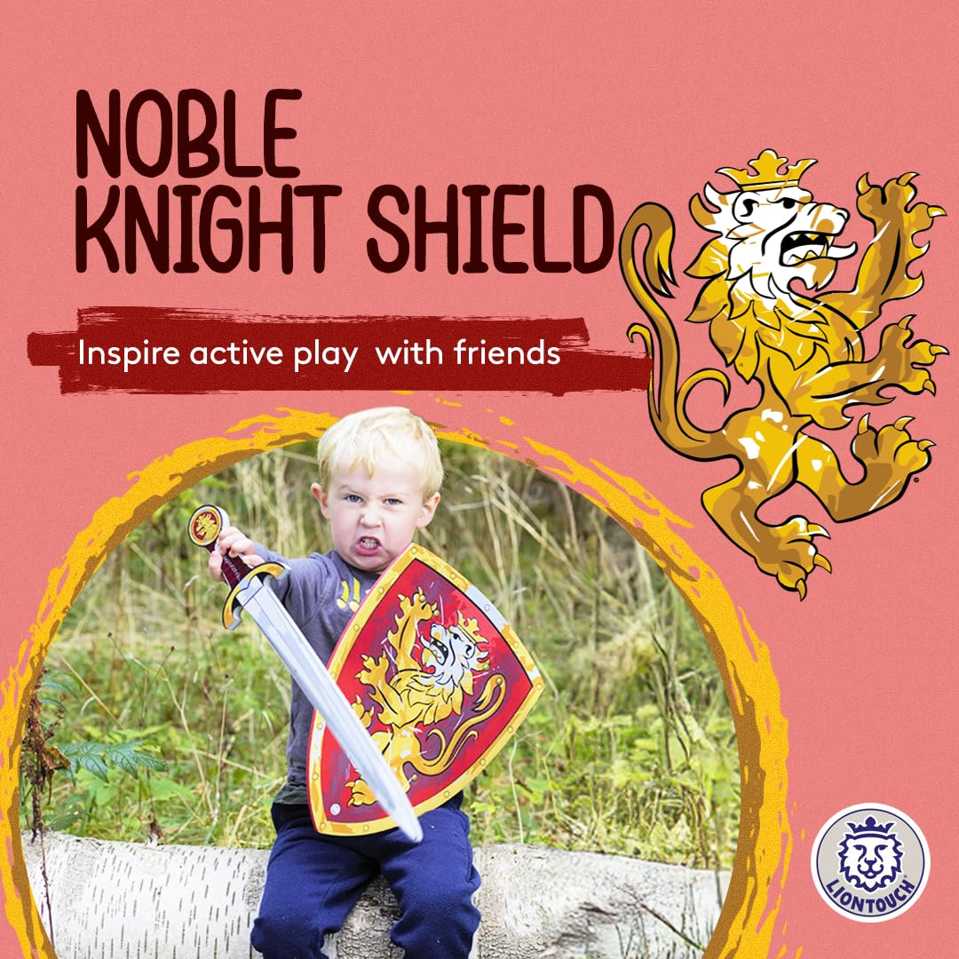 Liontouch Noble Knight Foam Shield for Kids - Red/Medium | Ages 3-8