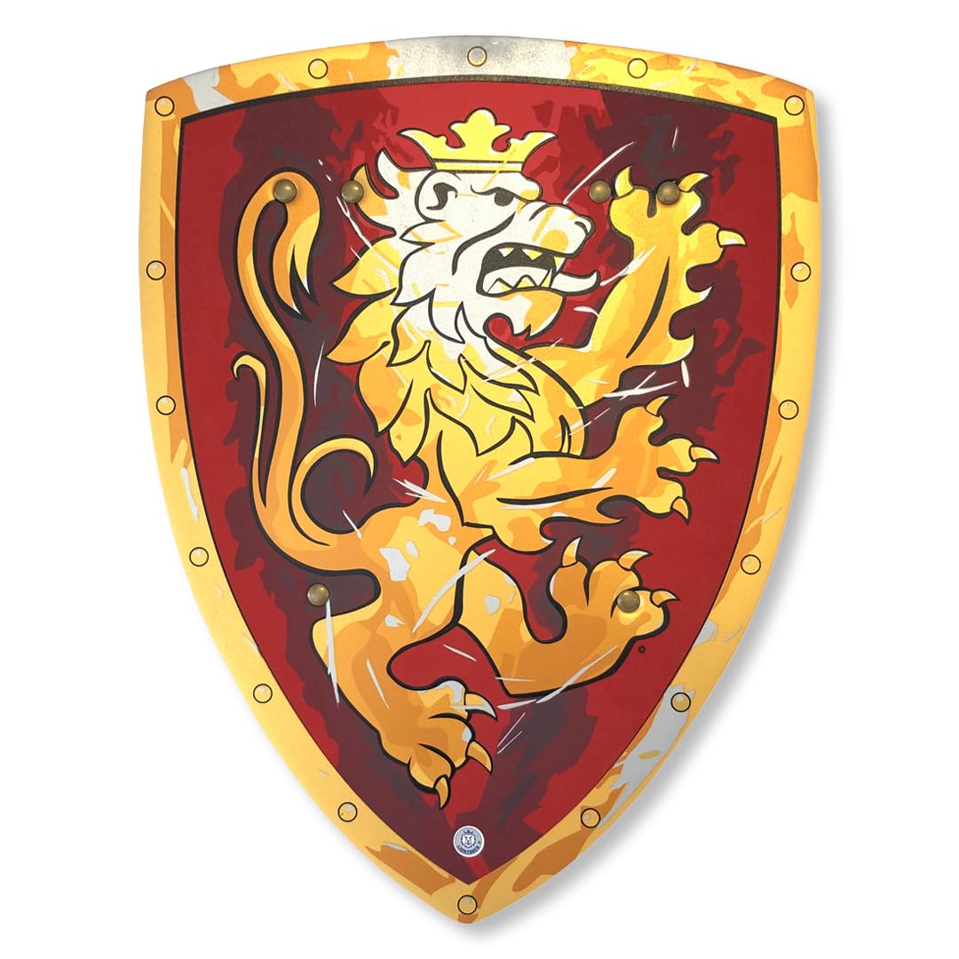 Liontouch Noble Knight Foam Shield for Kids - Red/Medium | Ages 3-8