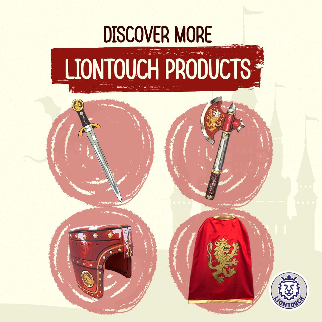 Liontouch Noble Knight Foam Shield for Kids - Red/Medium | Ages 3-8