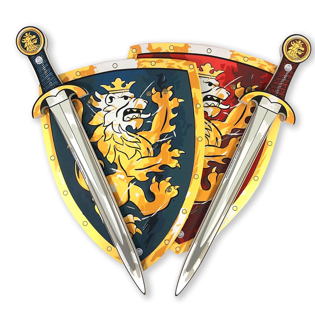 Liontouch Noble Knight Foam Swords & Shields for Kids 3-8 | Safe, Durable Play