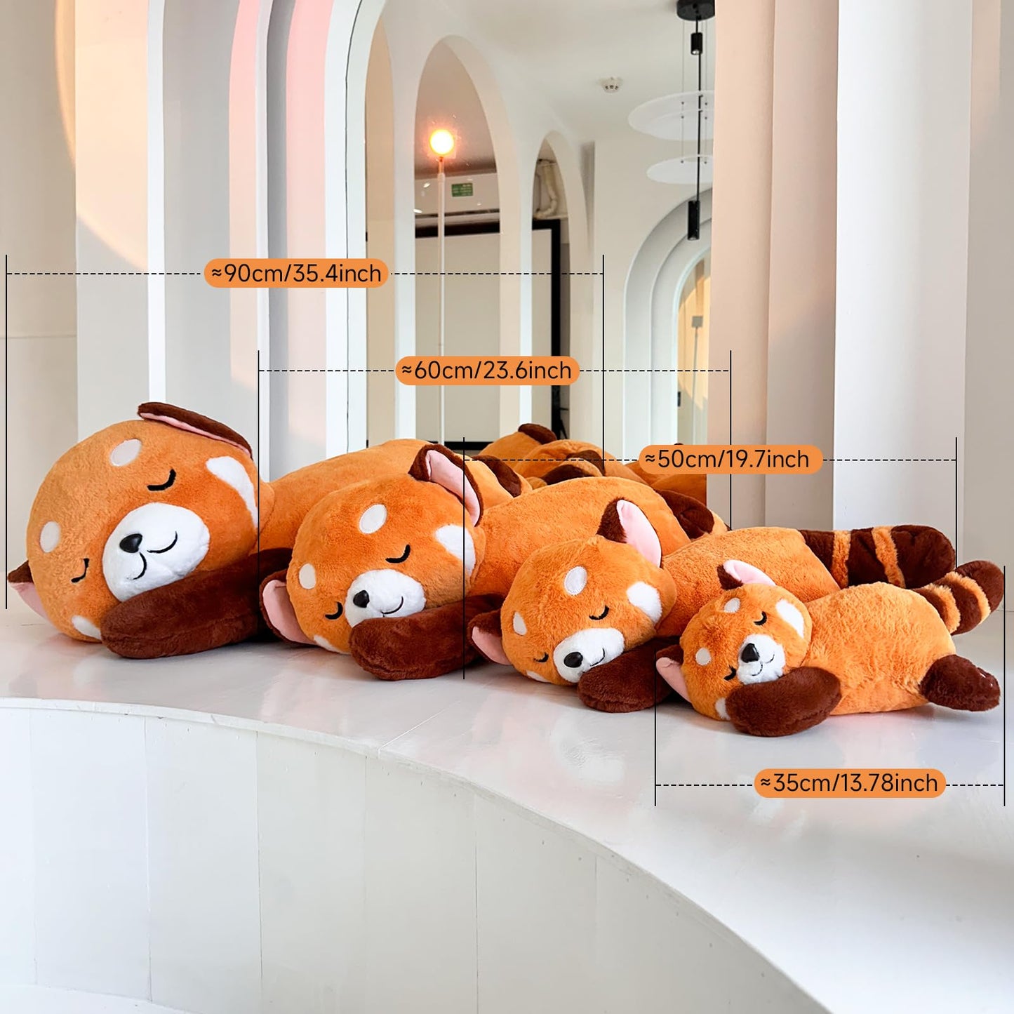 Liraziva Red Panda Plush – 50cm Soft Stuffed Animal for Kids & Adults