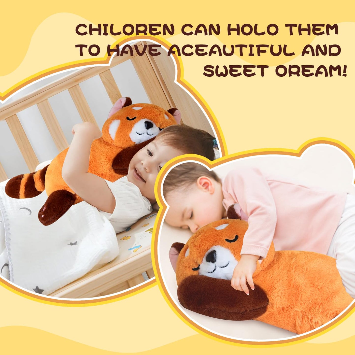 Liraziva Red Panda Plush – 50cm Soft Stuffed Animal for Kids & Adults
