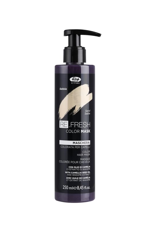 Lisap Color Depositing Hair Mask Sand – 8.45 oz | Hydrating Gloss Toner for Color-Treated Hair