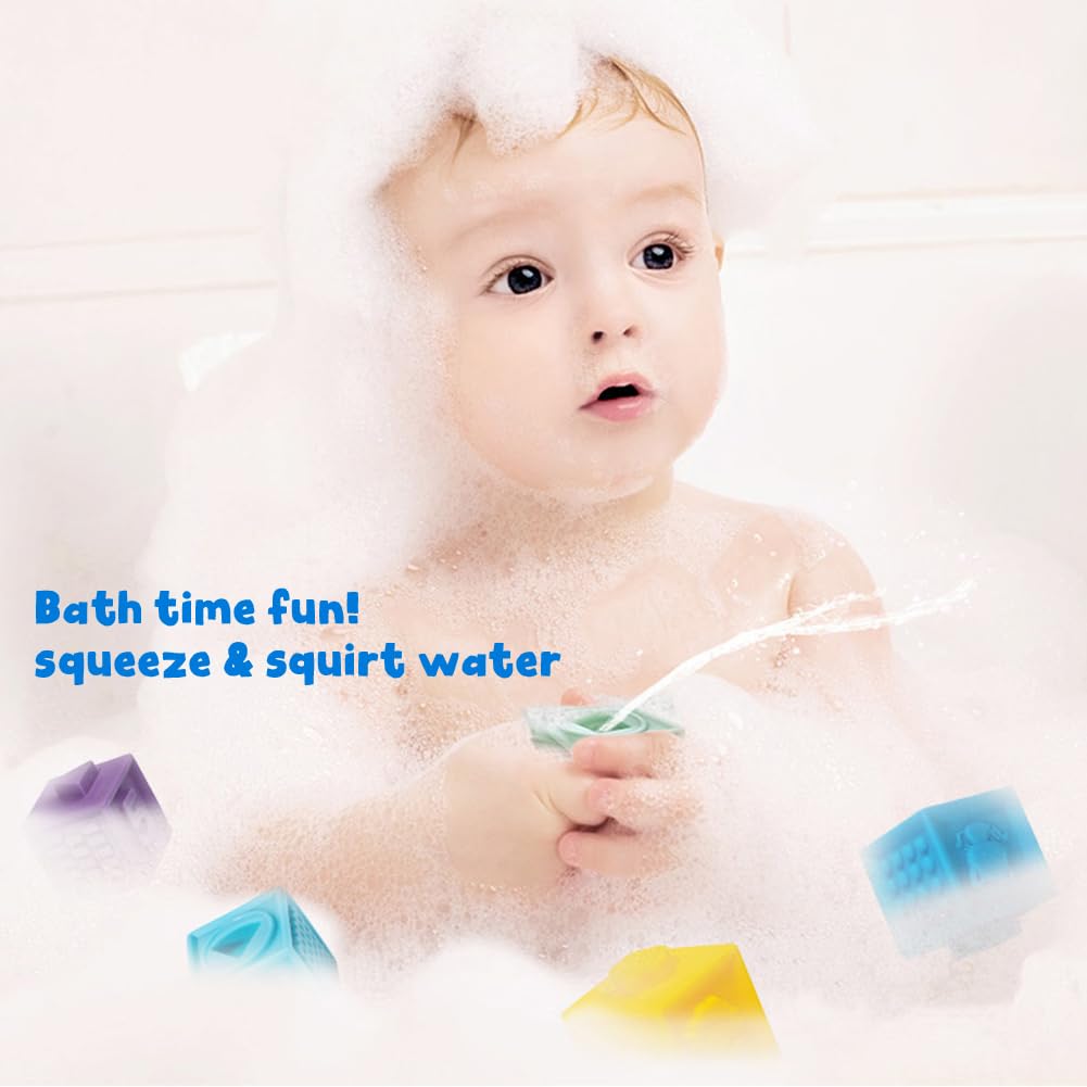 Litand Soft Stacking Blocks for Baby – Montessori Sensory Blocks for 6–18 Months