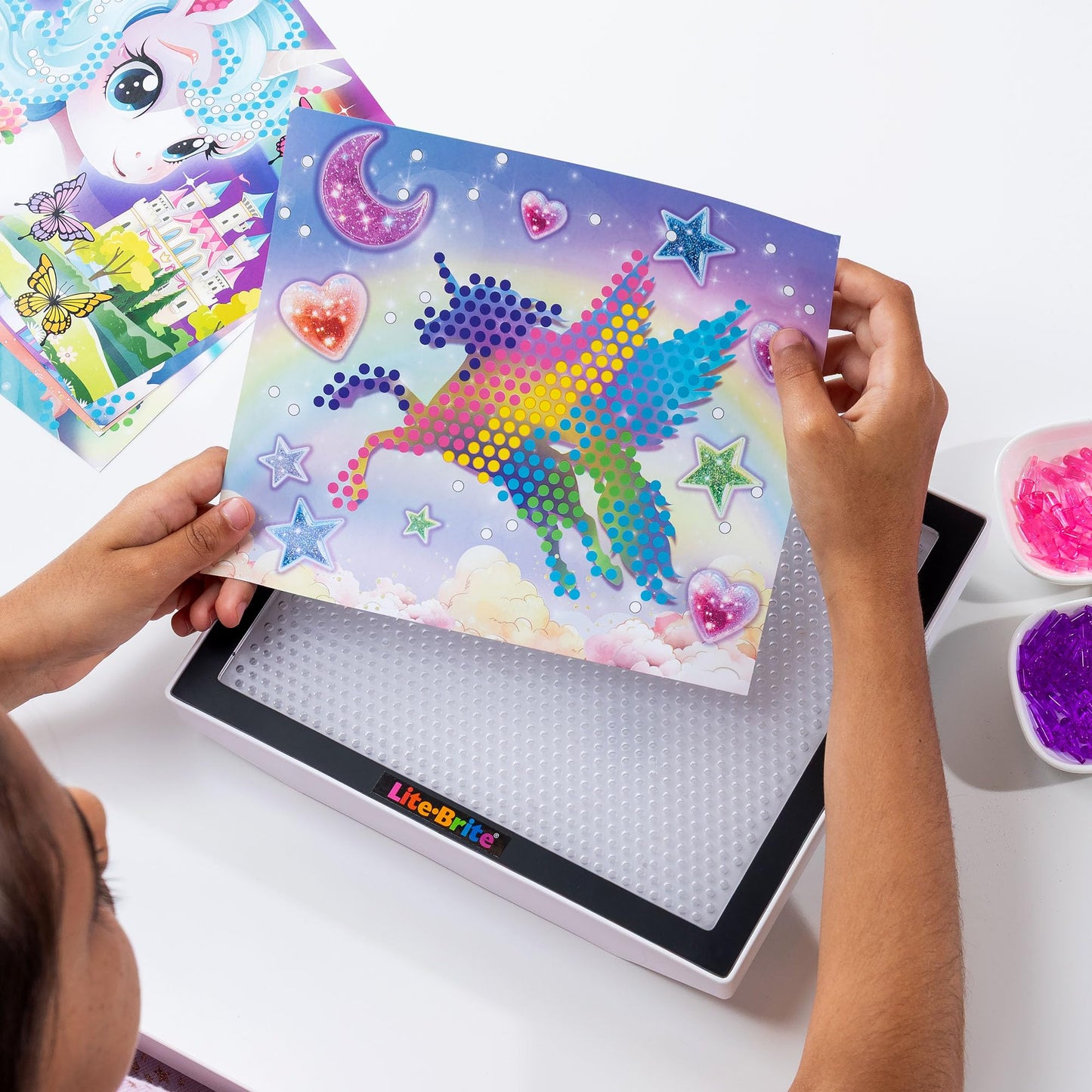 Lite-Brite Color POP Rainbow Dreams Edition | Light-Up Art for Kids 6+