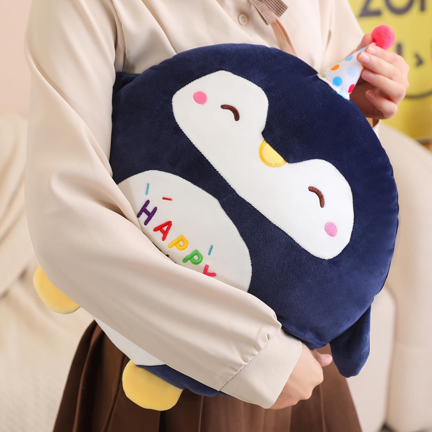 Litence Cute Penguin Plush Pillow - 48cm Birthday Plush Toy for Kids