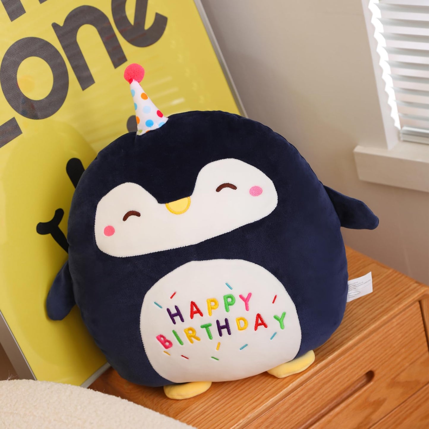 Litence Cute Penguin Plush Pillow - 48cm Birthday Plush Toy for Kids