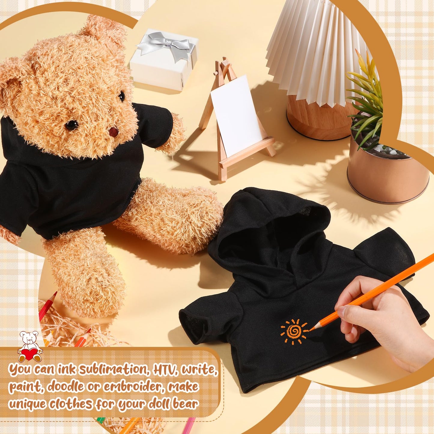 Litherr S Sublimation Stuffed Bear Shirt – 14-18 Inch Plush Doll Outfit