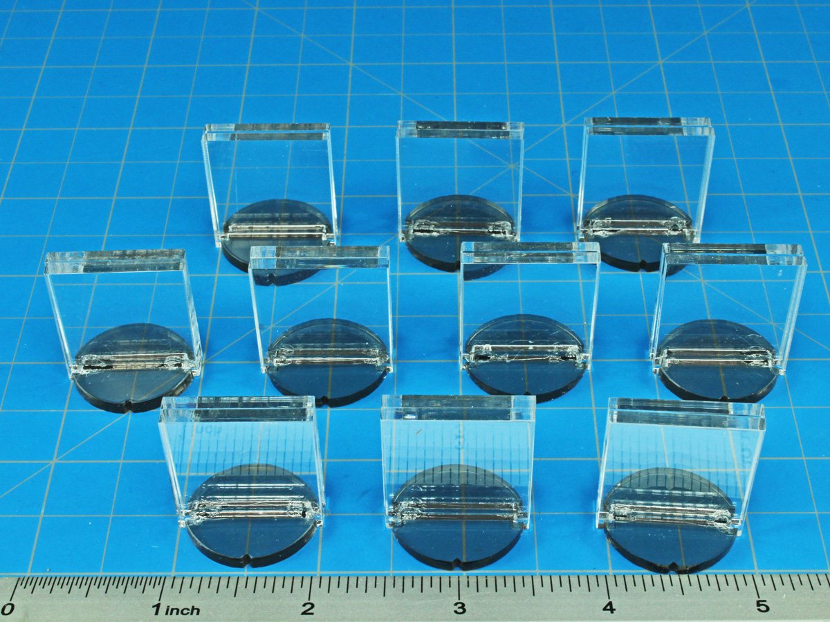 LITKO Paper Figure Holder – 1x1 Inch Circular Base for Paper Miniatures & RPG Cards