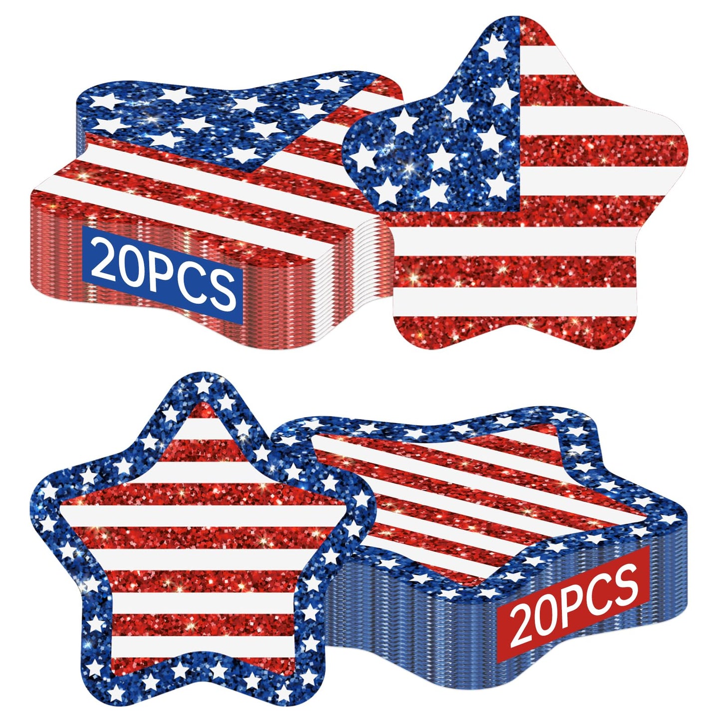 Litmitfu 40-Pack American Flag Napkins – 4th of July Party Essentials (13x13 Expanded)
