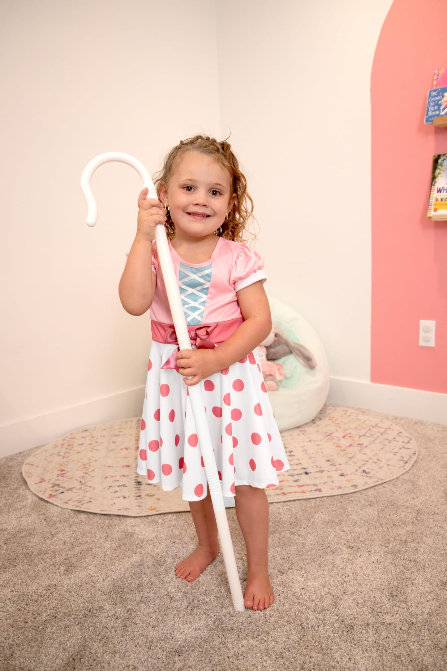 Little Adventures Bo Peep Twirl Dress - Machine Washable Size 4