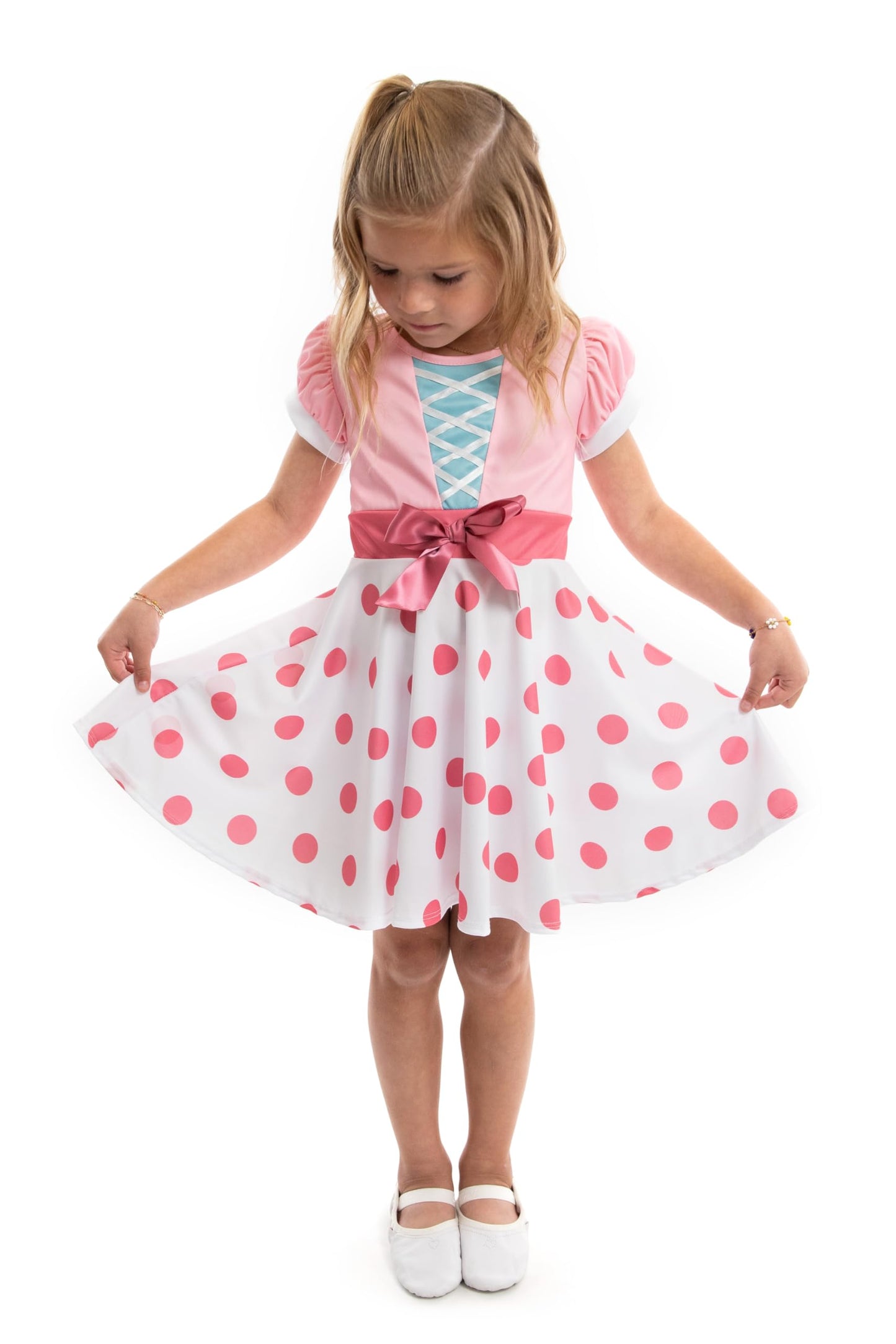 Little Adventures Bo Peep Twirl Dress - Machine Washable Size 4