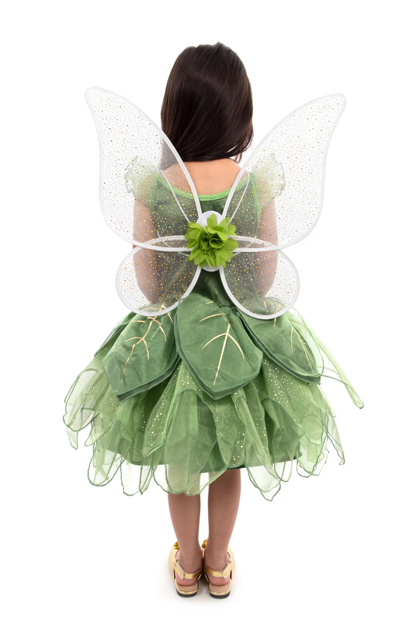 Little Adventures Shimmer Wings Costume – Green Pixie Tinkerbell, Machine Washable