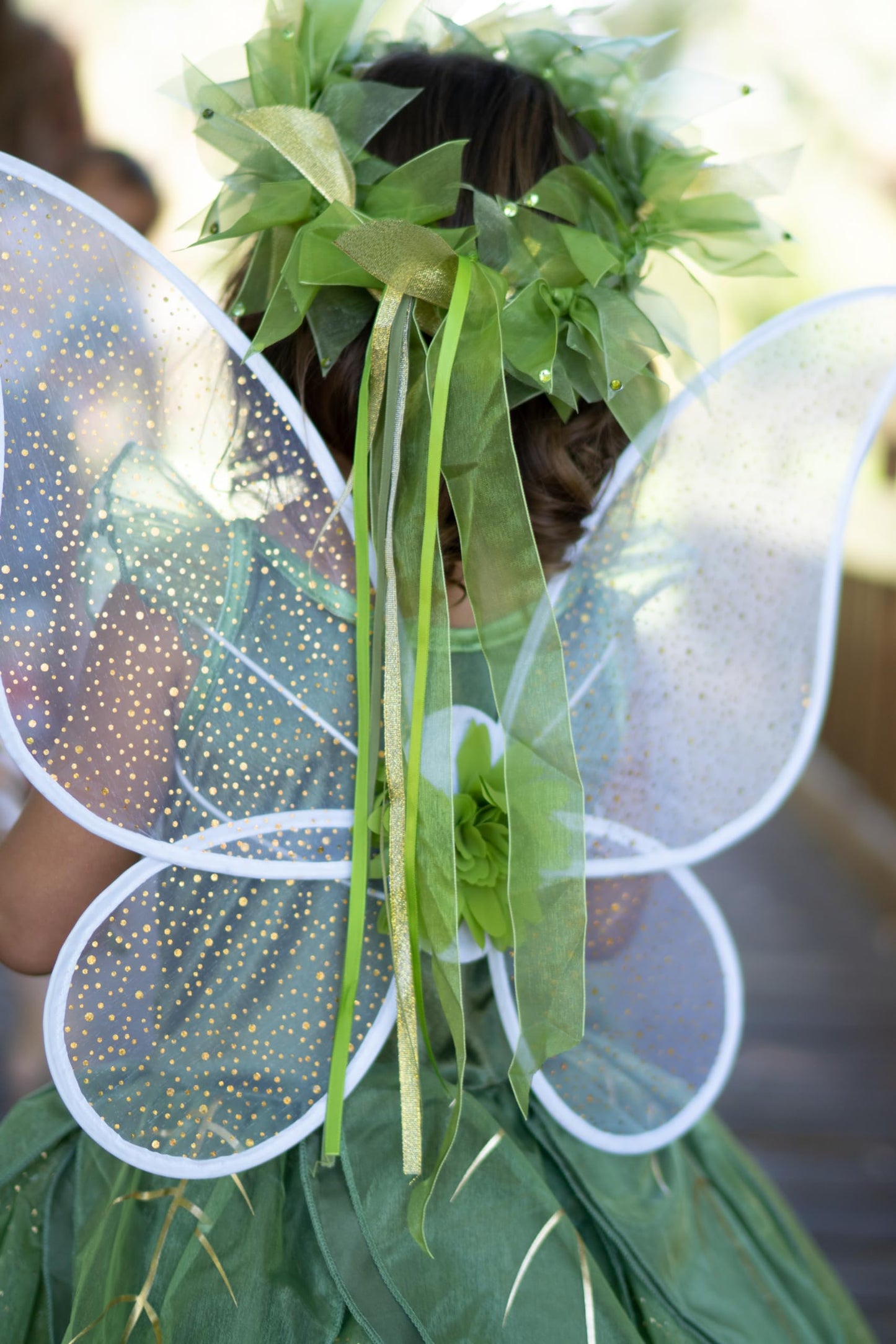 Little Adventures Shimmer Wings Costume – Green Pixie Tinkerbell, Machine Washable