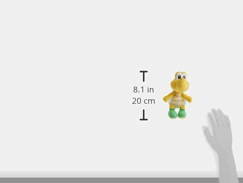 Little Buddy Koopa Troopa Plush 7-Inch – Super Mario All Star Collection | Multi-Colored