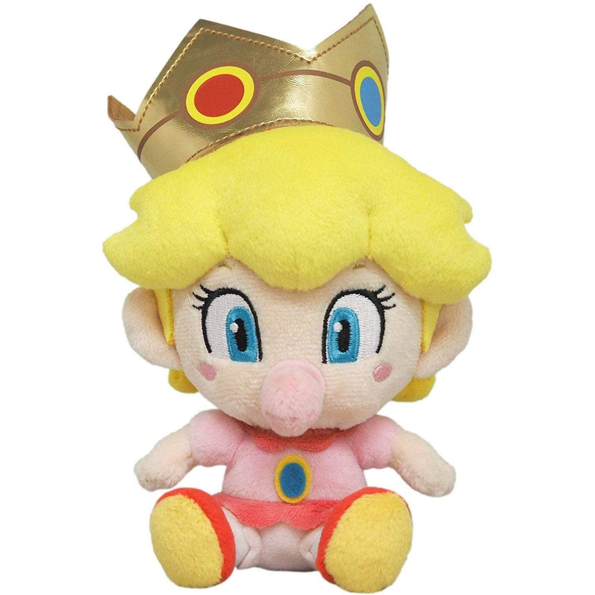 Little Buddy LB Baby Peach Plush 6in – Mario All Star Collection 1249, Yellow