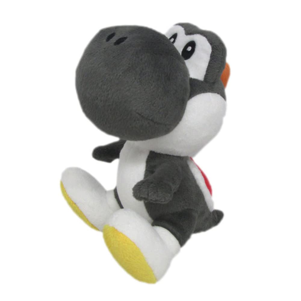 Little Buddy 1392 Yoshi Plush – 7-Inch Black | Super Mario Bros All-Star Collection