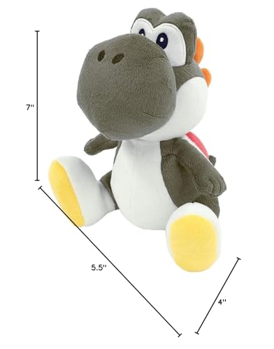 Little Buddy 1392 Yoshi Plush – 7-Inch Black | Super Mario Bros All-Star Collection