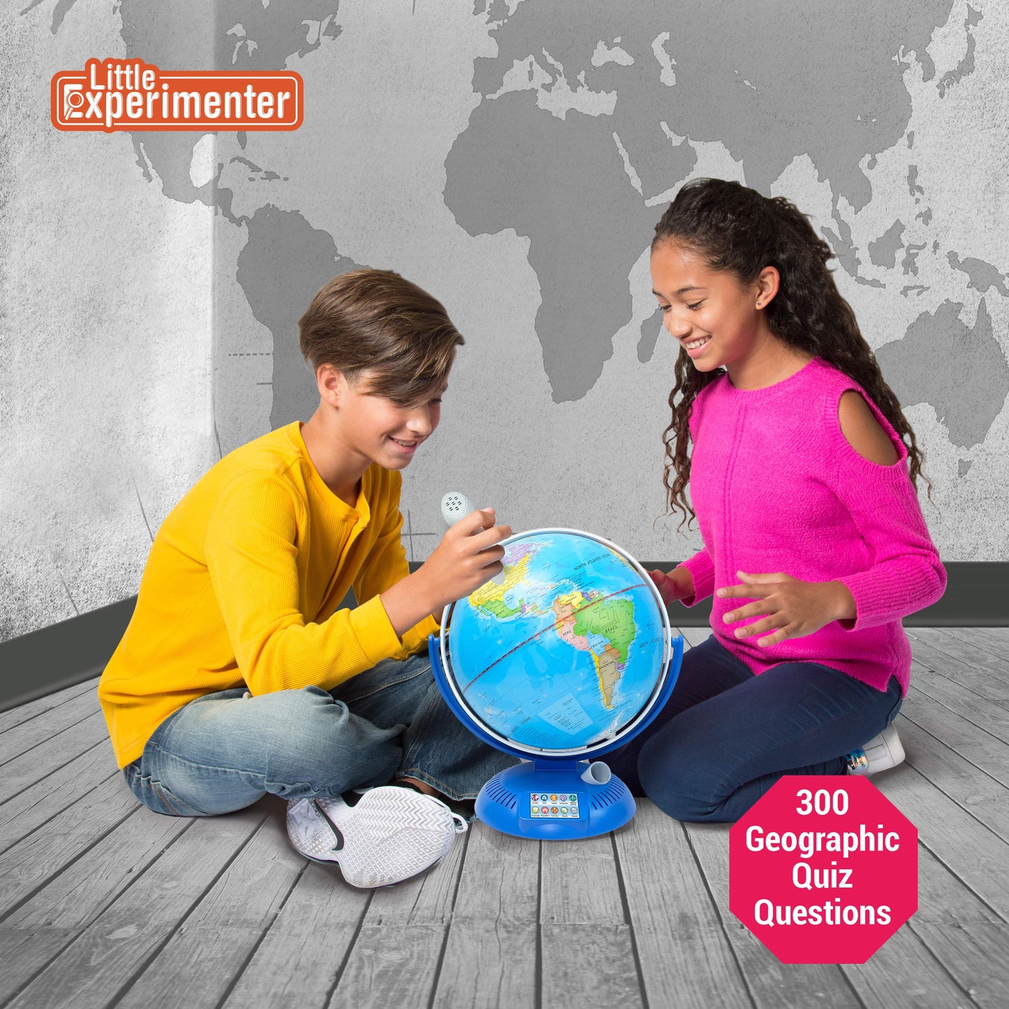 Little Experimenter Interactive 9in Globe with Smart Pen – Talking World Map