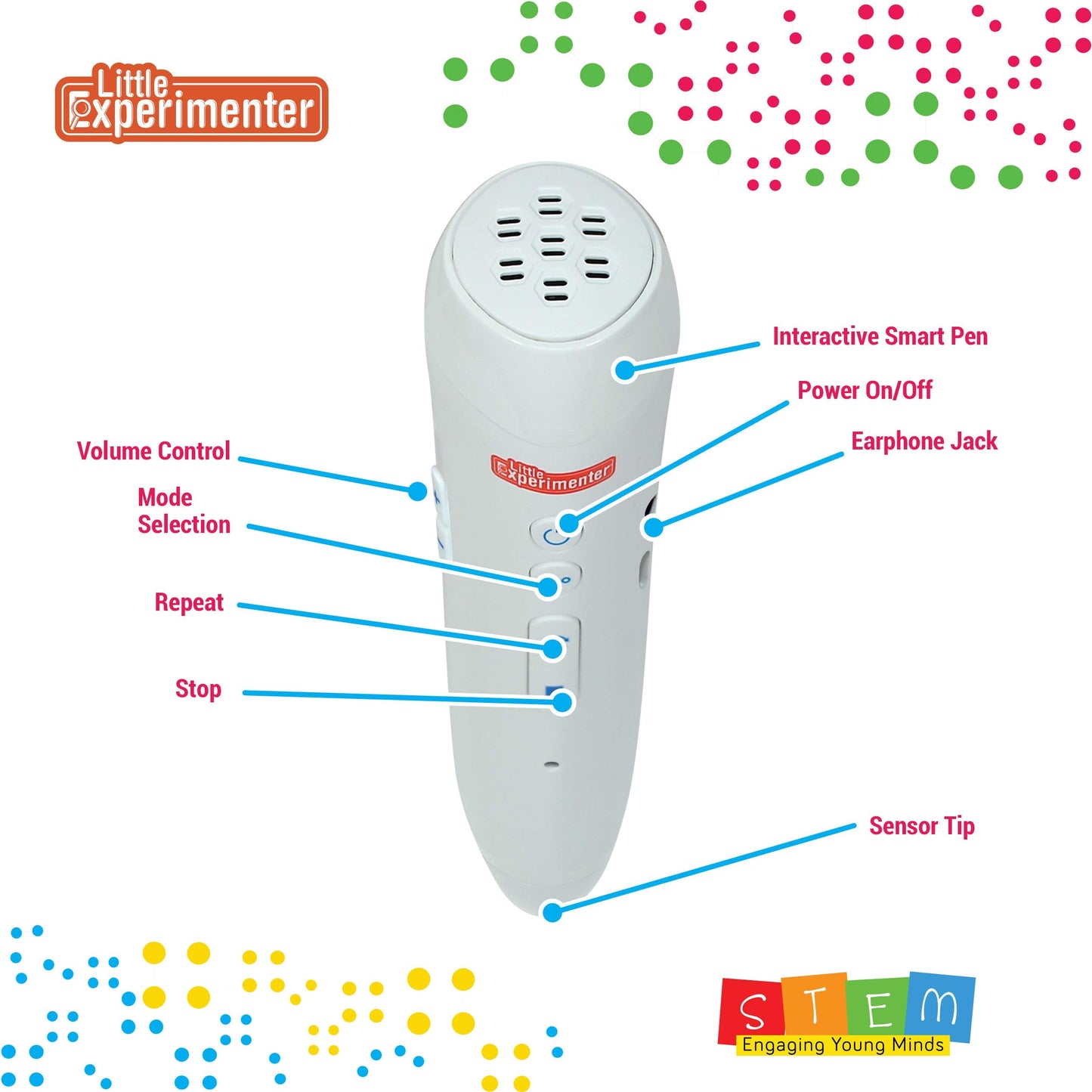 Little Experimenter Interactive 9in Globe with Smart Pen – Talking World Map