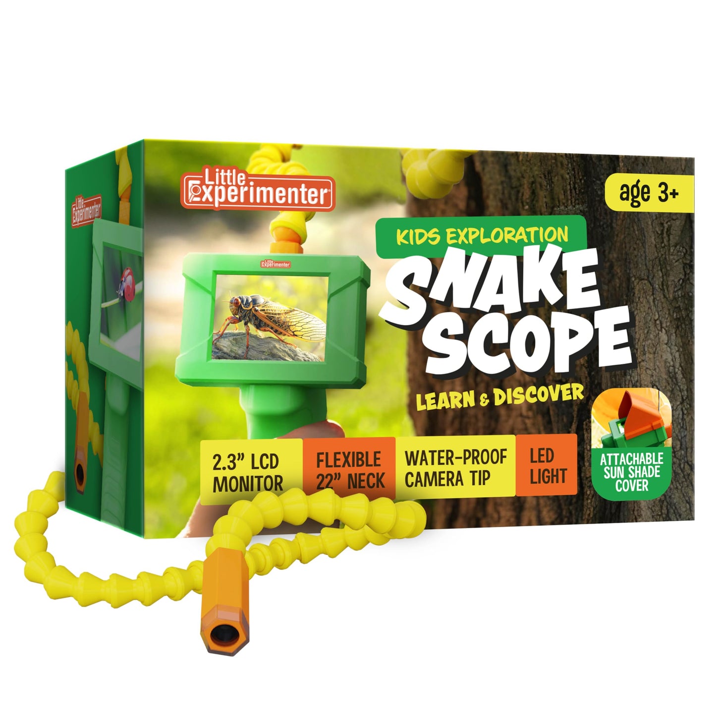 Little Experimenter Snake Scope Camera for Kids – LED Light, 22-Inch Tube, Outdoor STEM Toy
