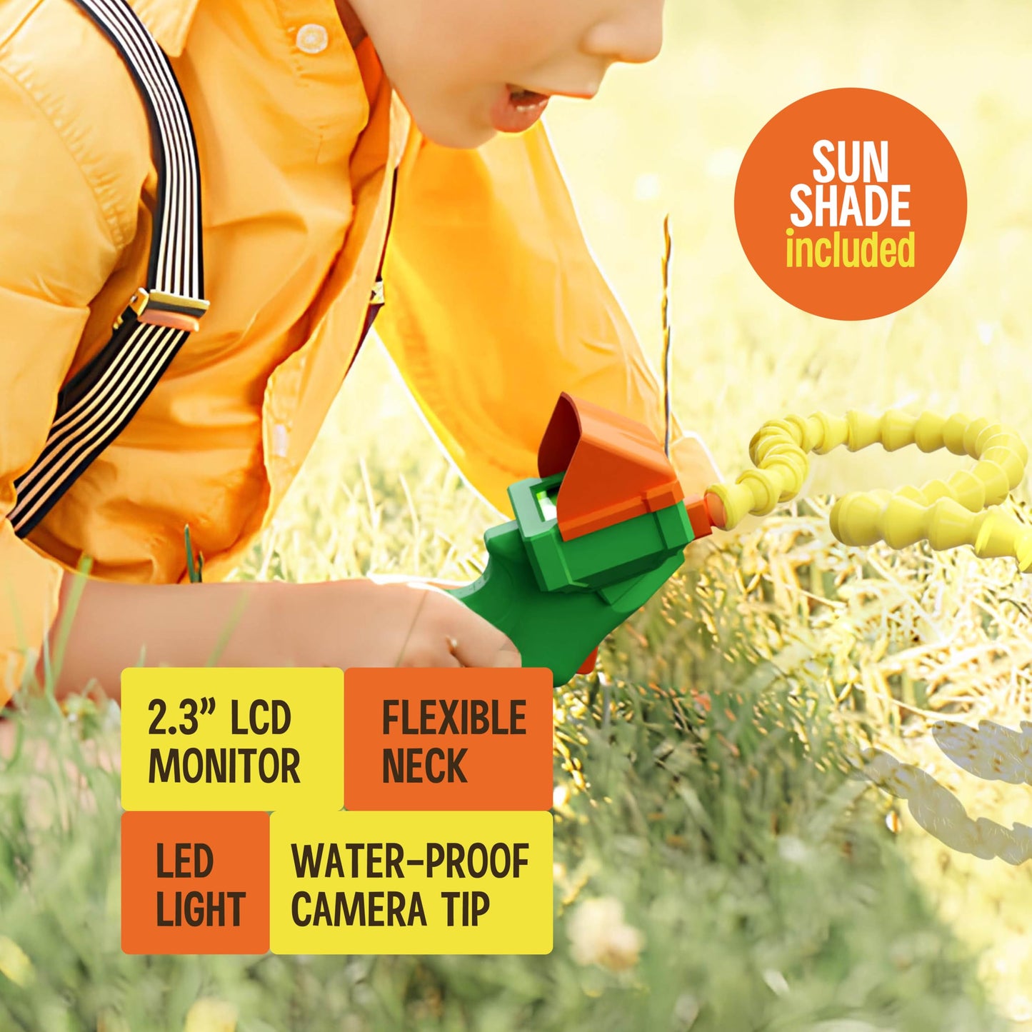 Little Experimenter Snake Scope Camera for Kids – LED Light, 22-Inch Tube, Outdoor STEM Toy