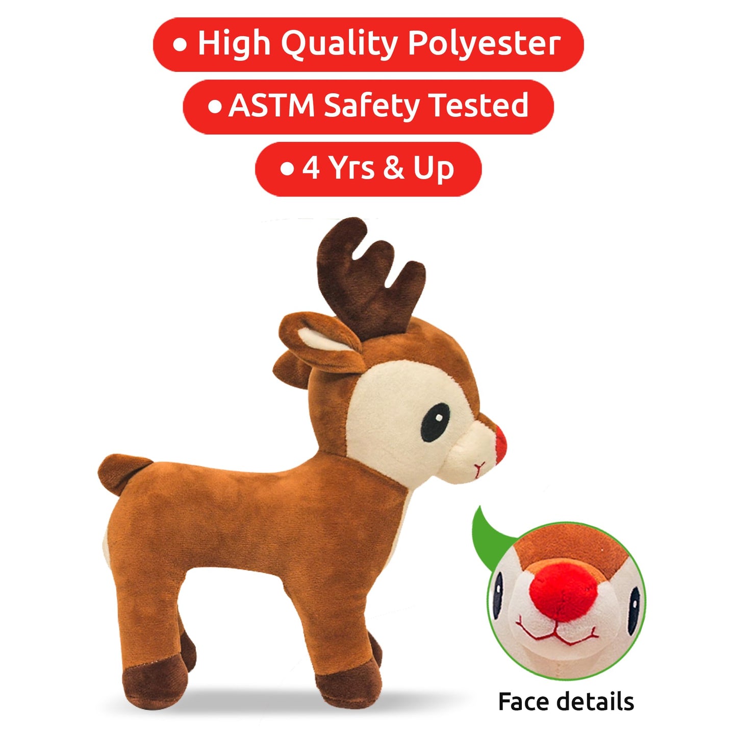 Little Jupiter Plush Reindeer with Sequin Purse – 11-Inch Gift Set for Girls 4-7