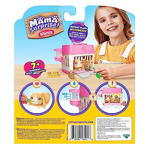 Little Live Pets Lil Baby Bunny Playset Pack – Mama Surprise Bunny Family