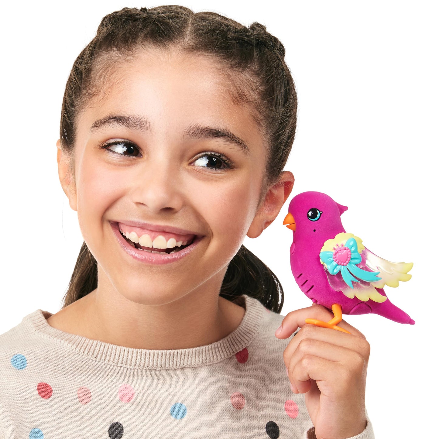 Little Live Pets Lil' Bird & Bird Cage: Tiara Twinkles, Light-Up Wings, 20+ Sounds, and Touch-React