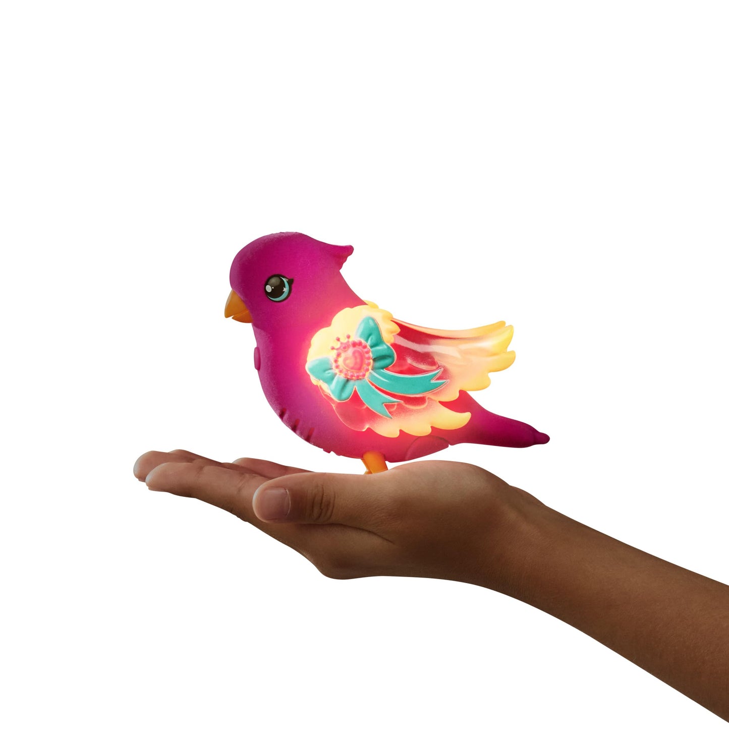 Little Live Pets Lil' Bird & Bird Cage: Tiara Twinkles, Light-Up Wings, 20+ Sounds, and Touch-React