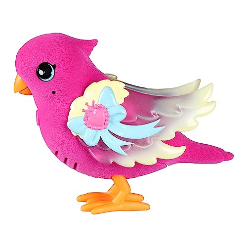 Little Live Pets Lil' Bird & Bird Cage: Tiara Twinkles, Light-Up Wings, 20+ Sounds, and Touch-React