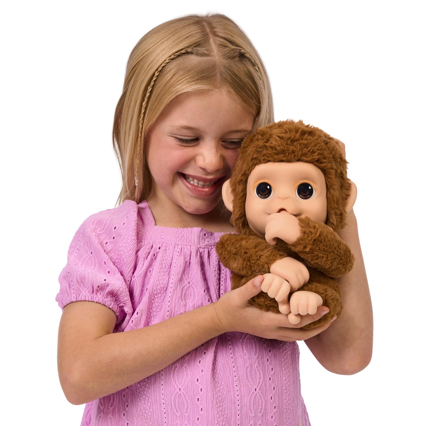 Little Live Pets Mango Baby Monkey – 50+ Sounds, Soft Interactive Plush & Bottle