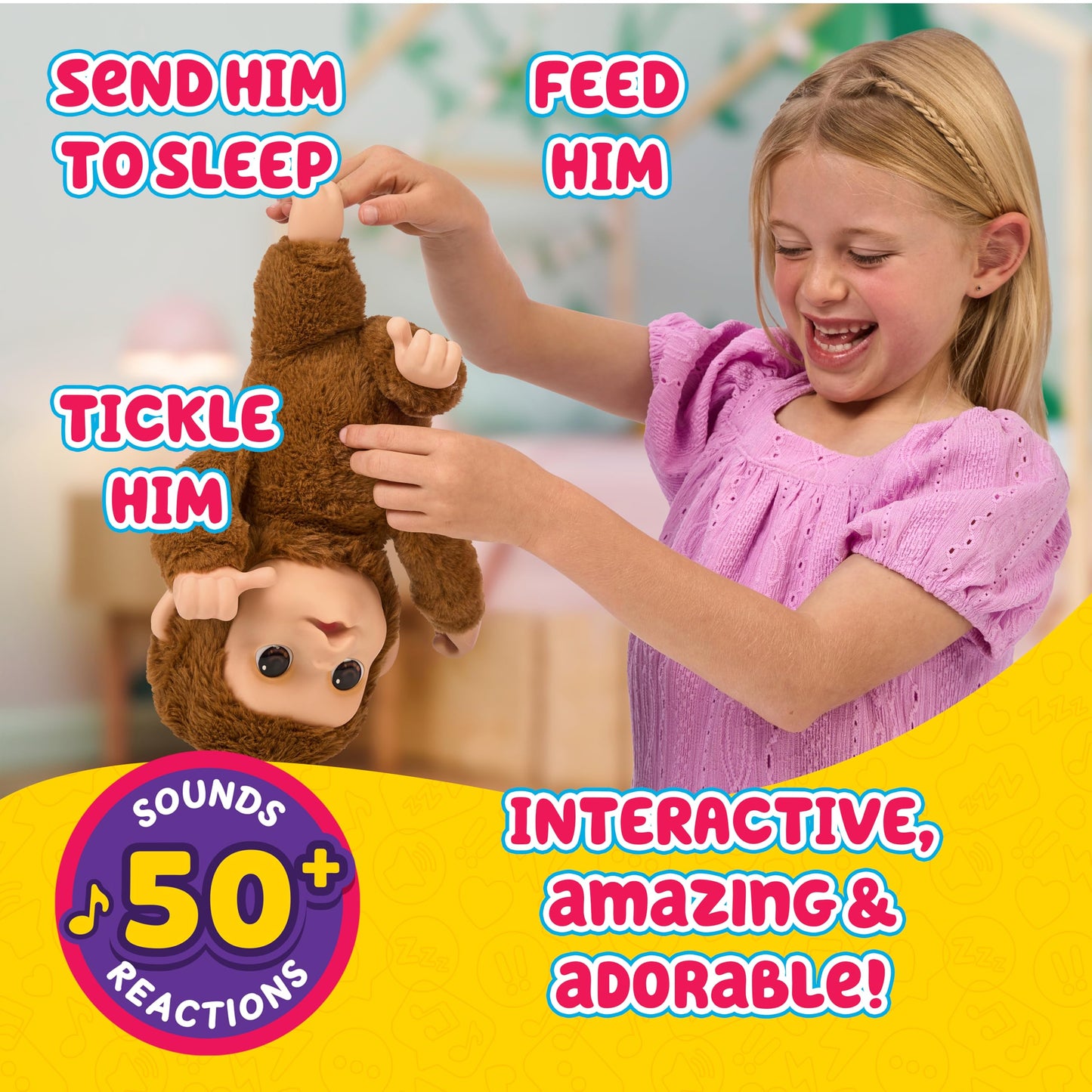 Little Live Pets Mango Monkey — Interactive Plush with 50+ Sounds