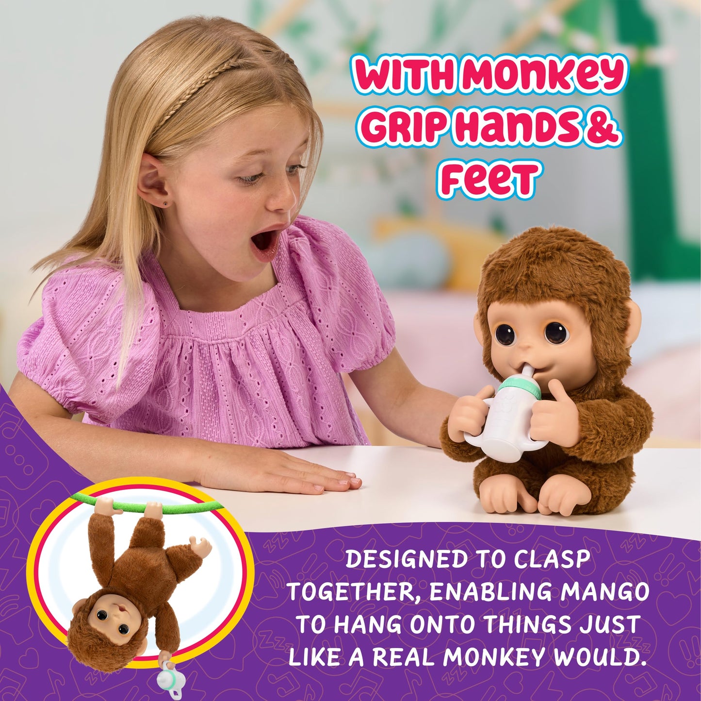 Little Live Pets Mango Monkey — Interactive Plush with 50+ Sounds