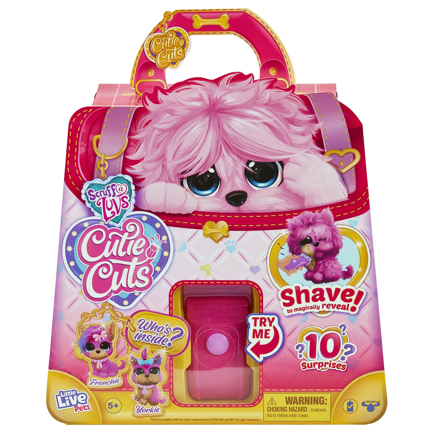 Little Live Scruff-A-Luvs Cutie Cuts: Shave, Reveal & Style Pink Puppy