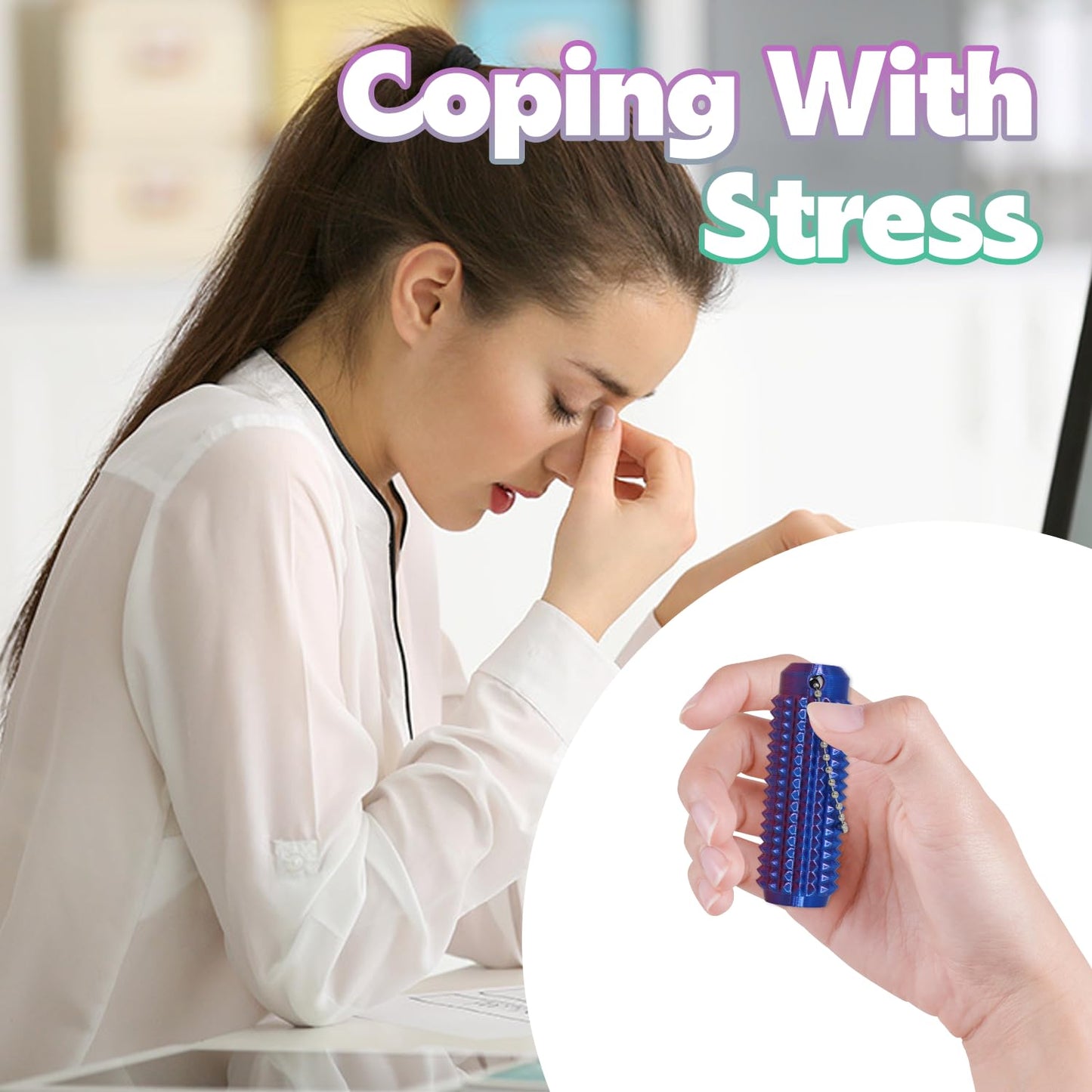 Little Ouchies Pain Fidget – Portable Spike Keychain for Stress Relief & Focus
