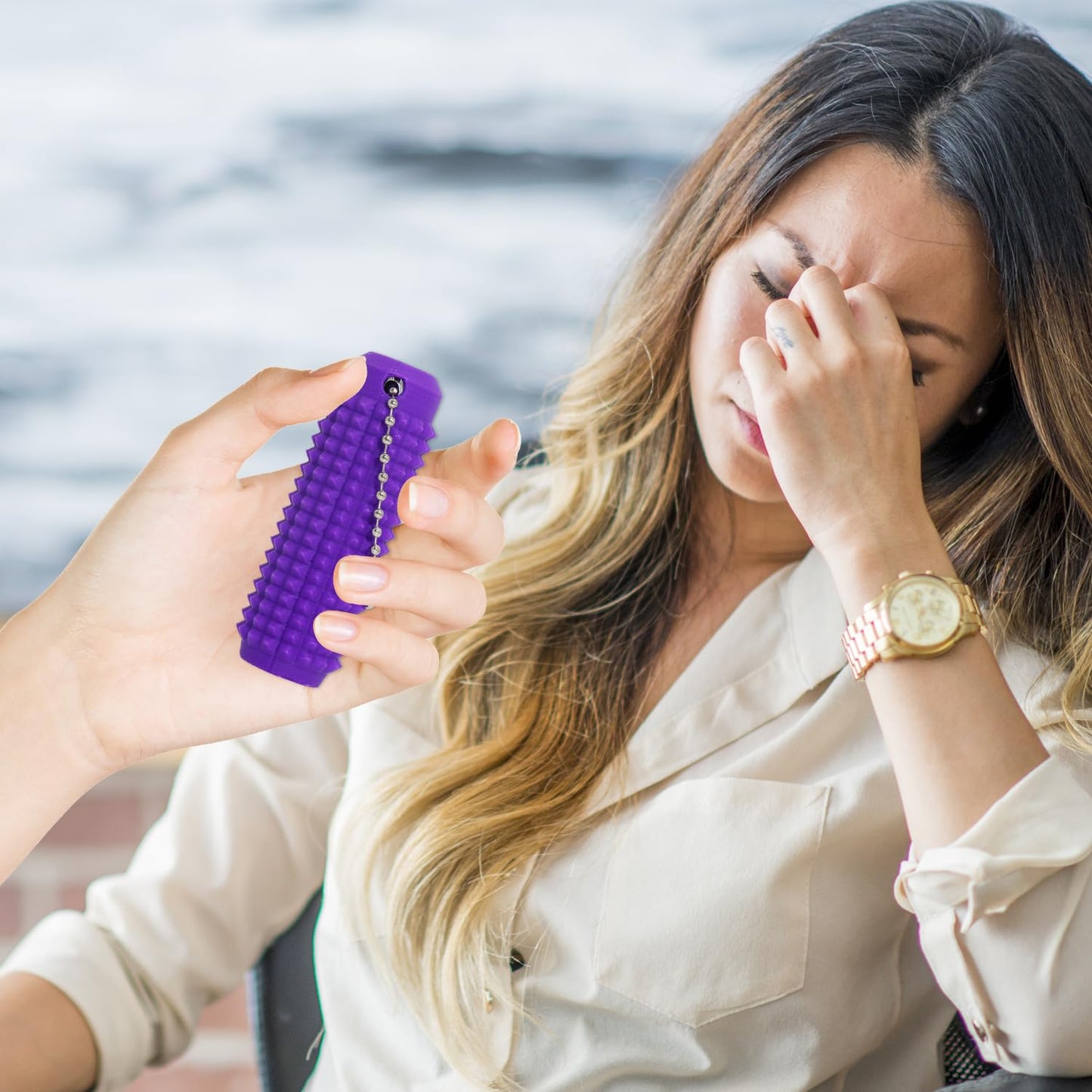 Little Ouchies Pain Fidget – Portable Spiky Keychain for Stress Relief & Focus