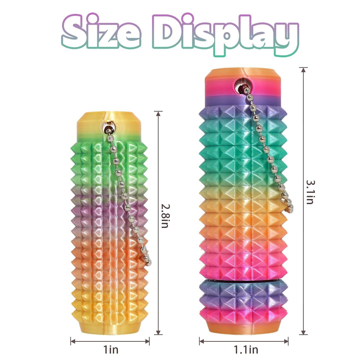 Little Ouchies Pain Fidget – Portable Spiky Keychain for Stress Relief & Focus