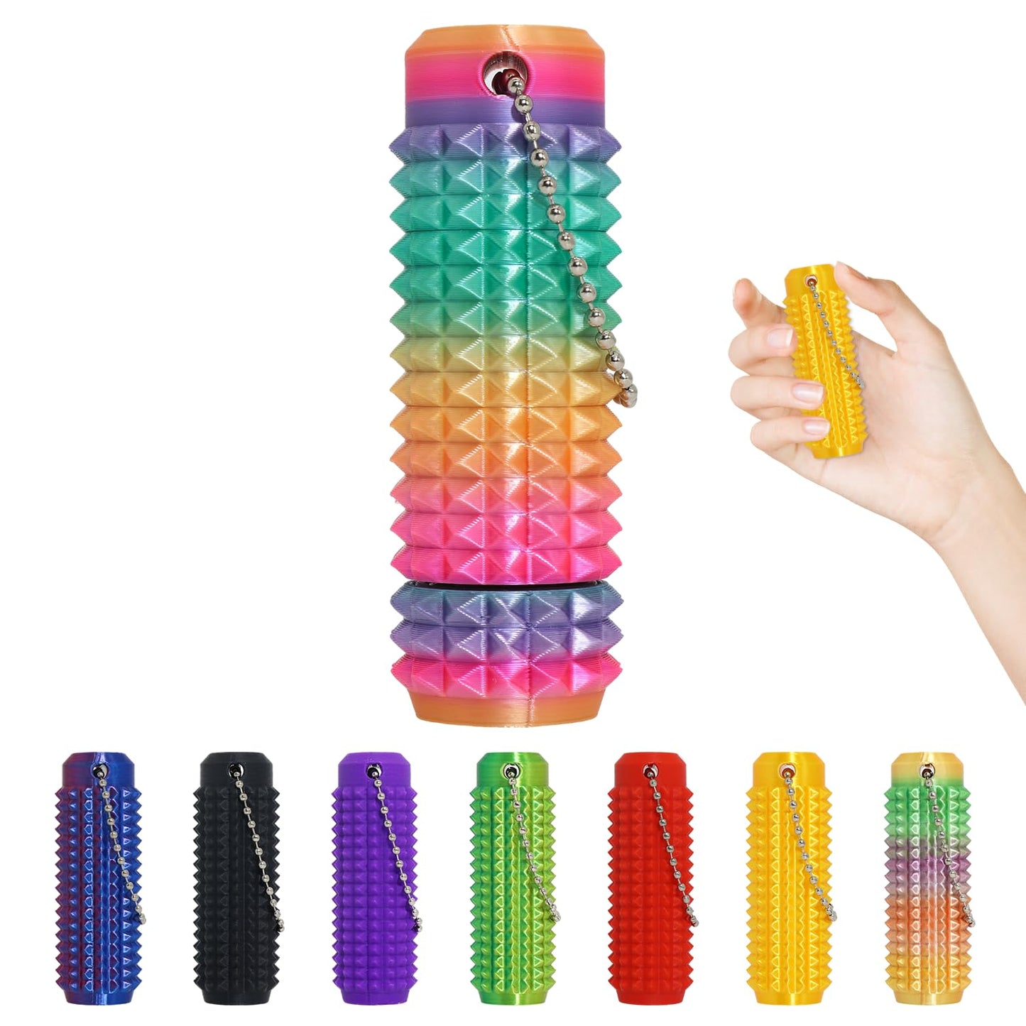 Little Ouchies Pain Fidget – Portable Spike Keychain for Stress Relief & Focus
